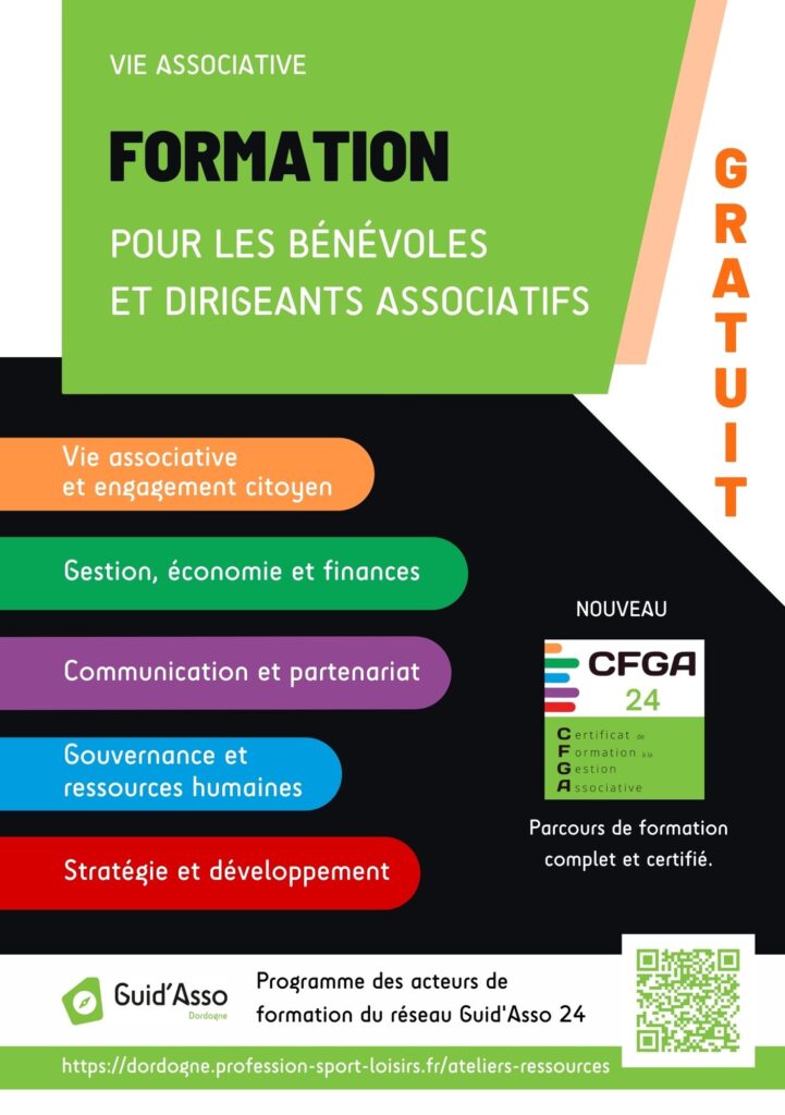 Programme de formation des bénévoles et dirigeants associatifs de Dordogne
