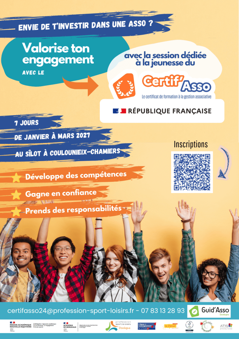 Un Certif'Asso pour les Jeunes en Dordogne